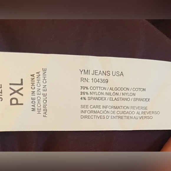 Royalty For Me Womens Women Skinny Pants Size XL Petite New With Tags Color plum - Picture 7 of 9